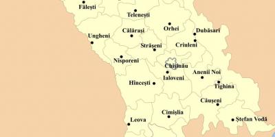 地図cahulモルドバ